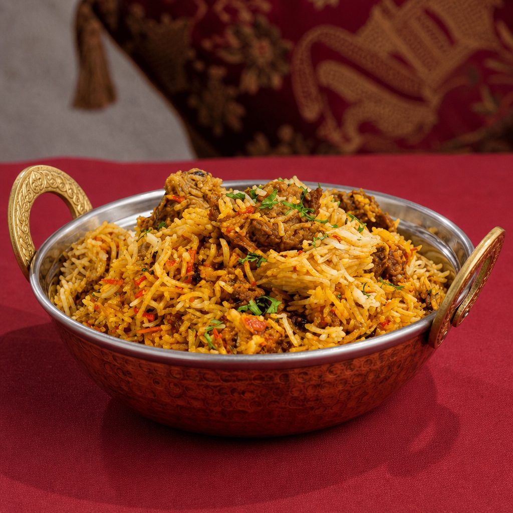 Goat Biryani.